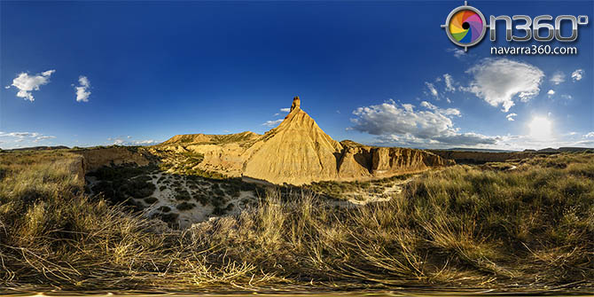 ©navarra360 castildetierra Imagen panoramica castildetierra, bardenas