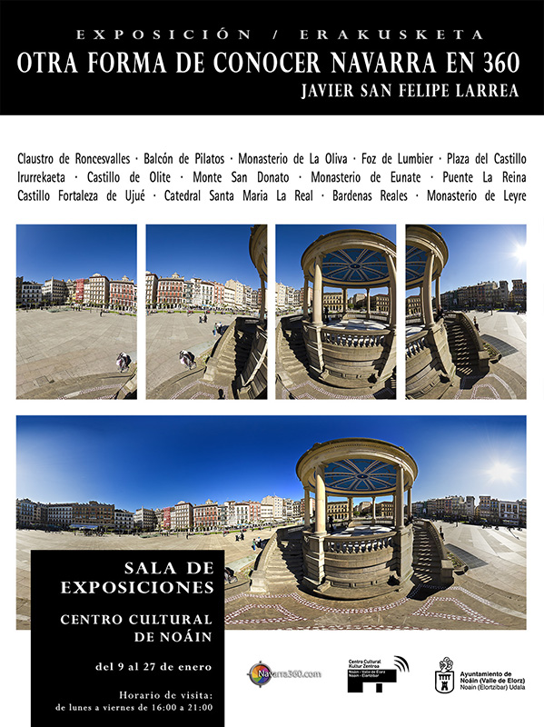 cartel noain cartel anunciador exposicion de noain